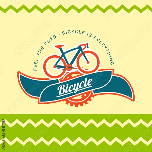 Illustration Bicycle Vintage Badges
