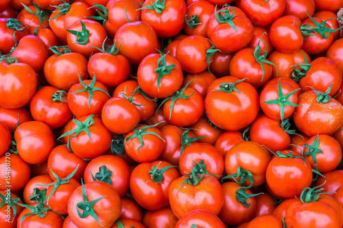 group of red ripe tomatoes