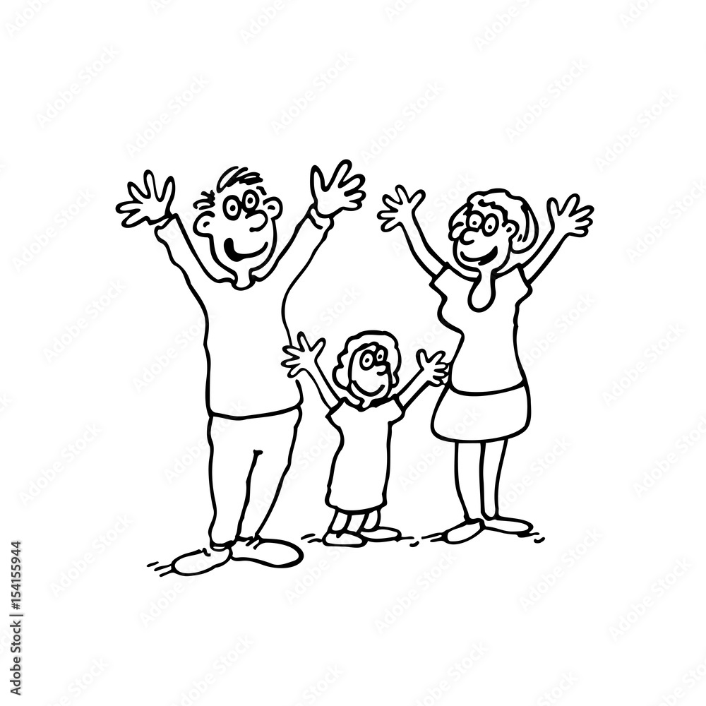 The Family Coloring Pages Printable Best Of Collection Outline Sketch  Drawing Vector, Wing Drawing, Ring Drawing, Family Drawing PNG and Vector  with Transparent Background for Free Download