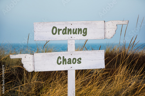 Bild auf Leinwand Schild 196 - Ordnung