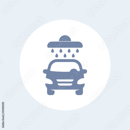 car wash icon isolated on white
