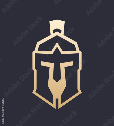 spartan helmet outline, greek warrior armor