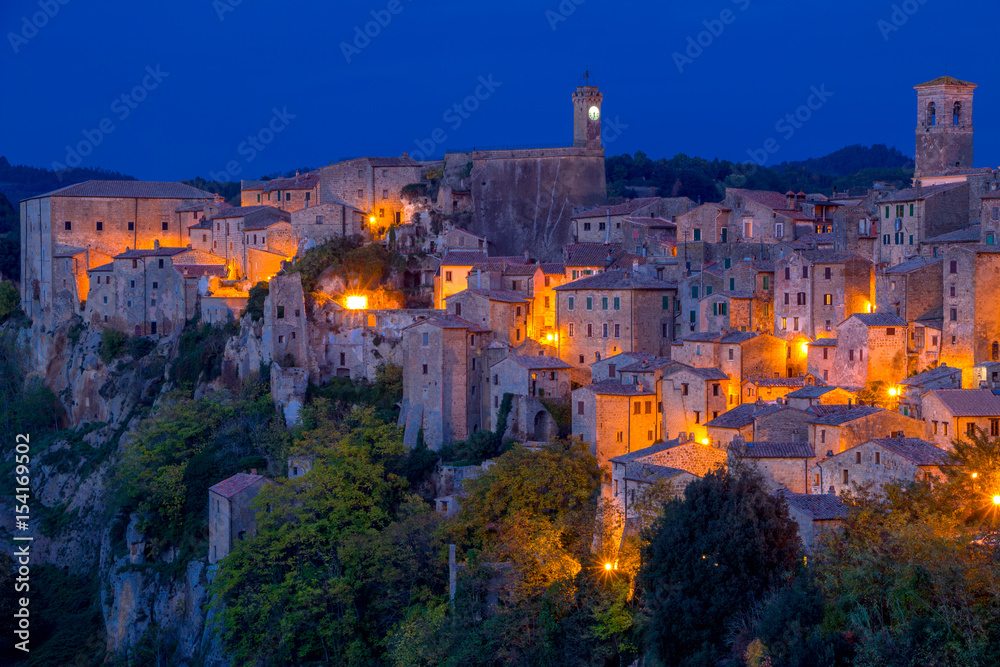 Evening in the Old Italian Town