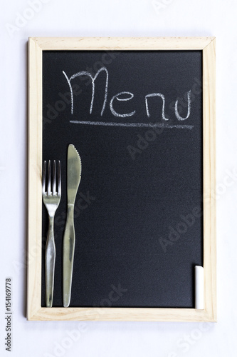 Space chalkboard background texture with wooden frame for food, drink coffee and menu. blackboard space for wallpaper. Landscape mounting style vertical.
