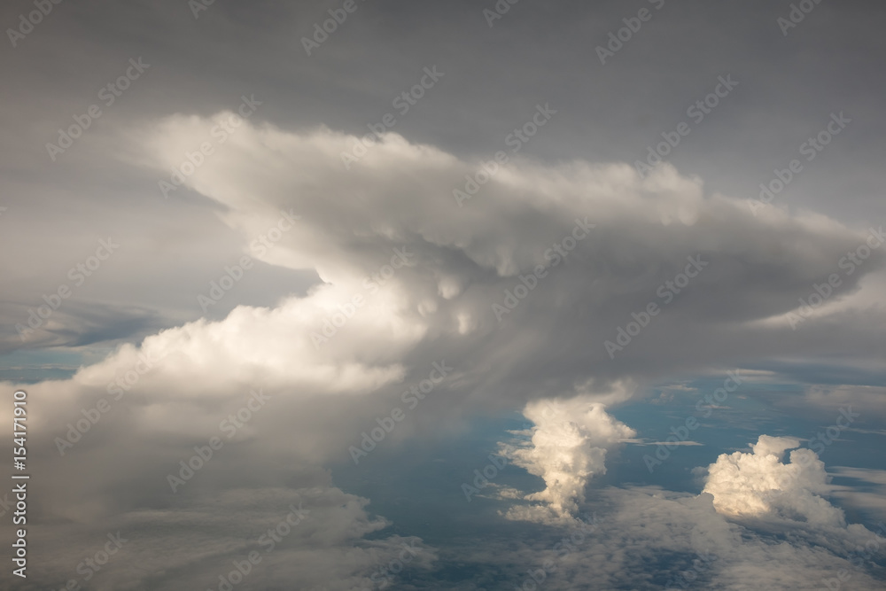 soft cloud and sky from airplane window soft cloud and sky from airplane window