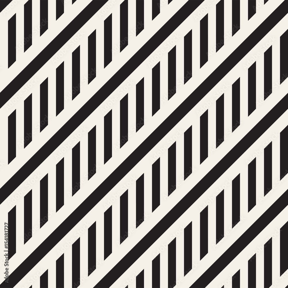 Interlacing Parallel Stripes. Vector Seamless Monochrome Pattern. Interlacing Parallel Stripes. Vector Seamless Monochrome Pattern.