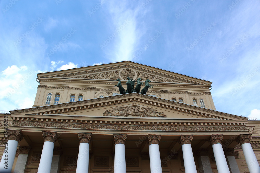 The legendary Bolshoi theatre in Moscow