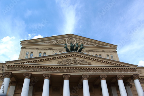 The legendary Bolshoi theatre in Moscow