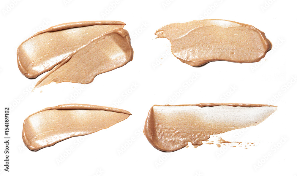 smear paint of cosmetic and beauty products. make up accessories smear paint of cosmetic and beauty products. make up accessories