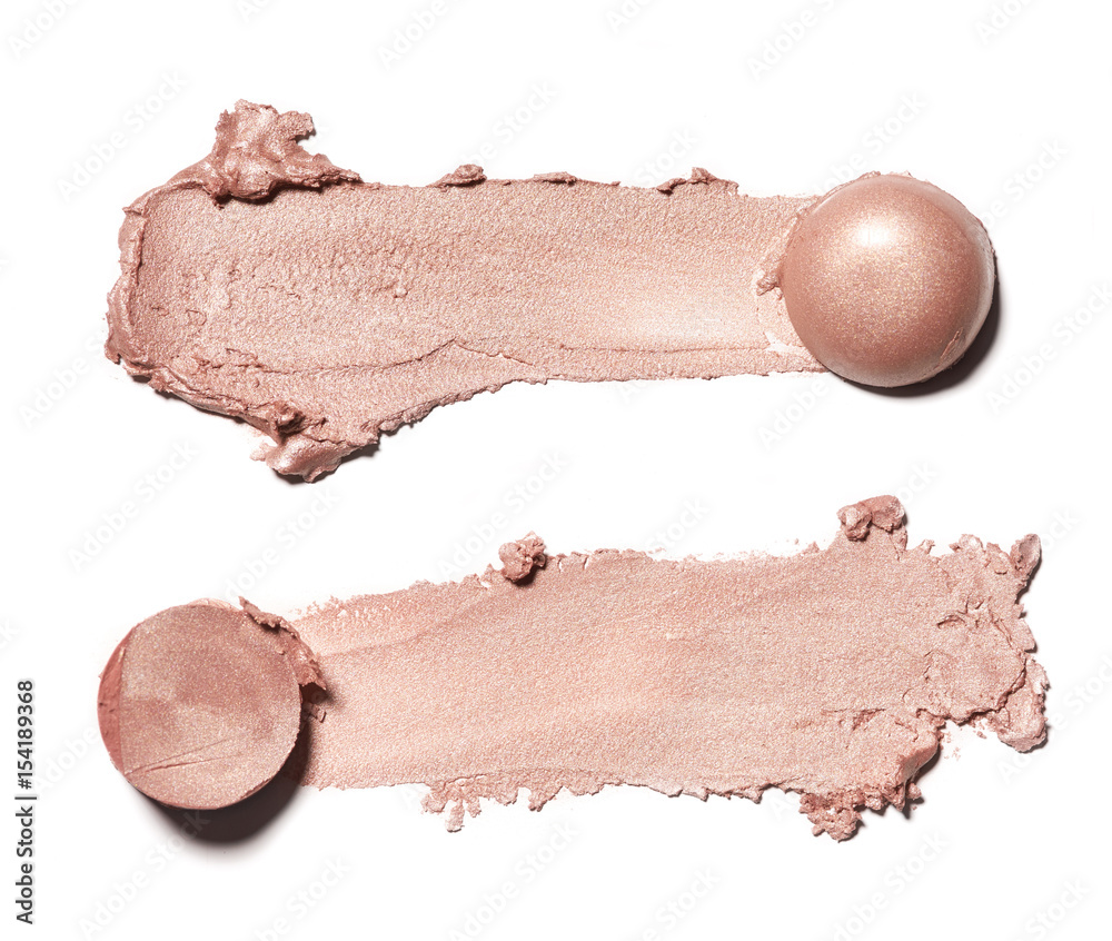 smear paint of cosmetic and beauty products. make up accessories smear paint of cosmetic and beauty products. make up accessories