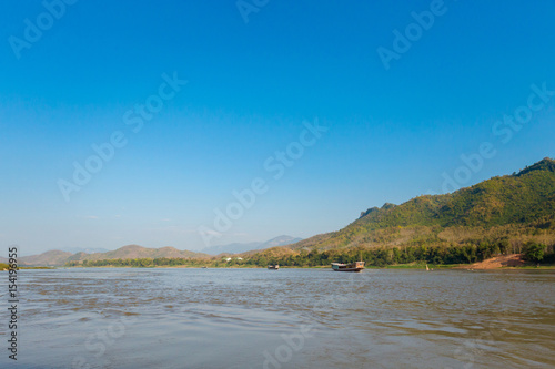 Landscape during Mekong cruise Laos