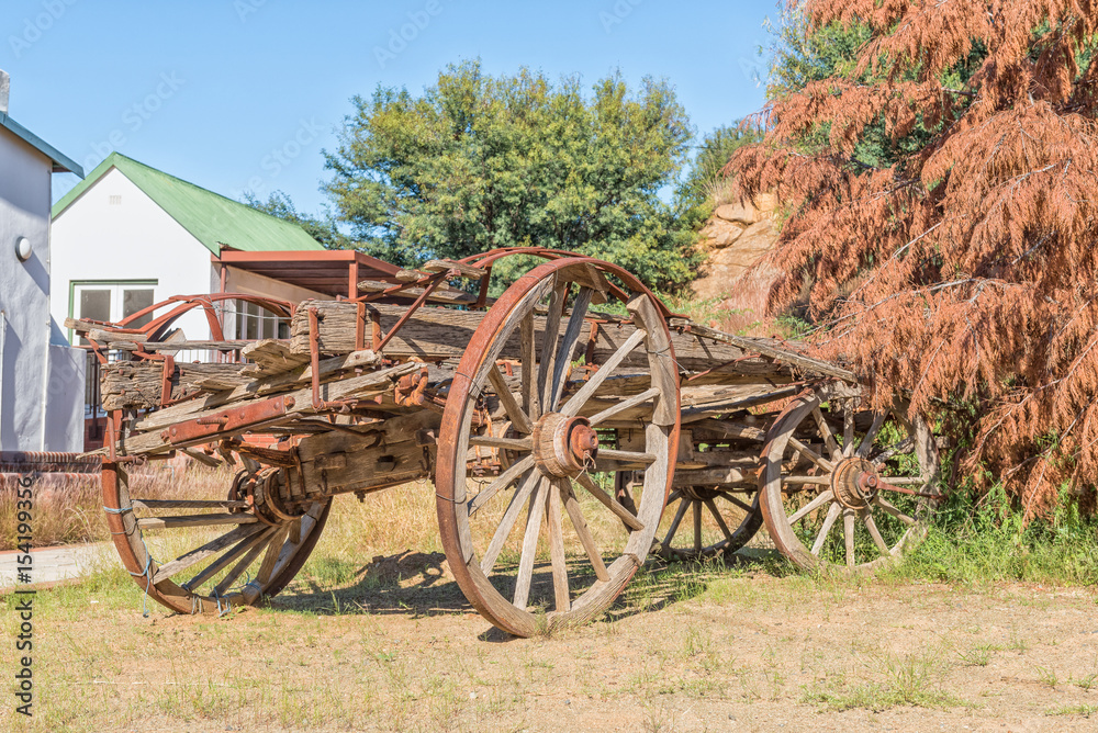 Ox-wagon on display in Philippolis