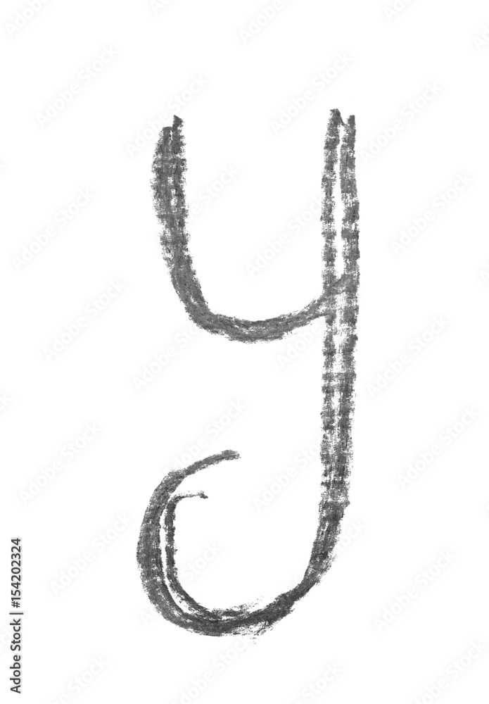 Single hand drawn letter isolated Single hand drawn letter isolated