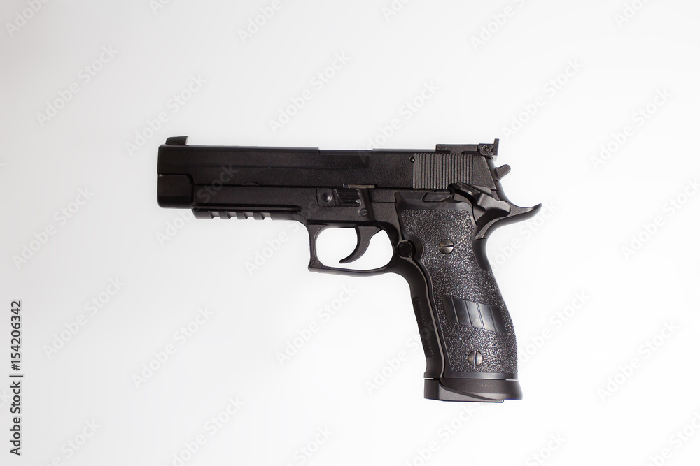 Gun on white background Gun on white background