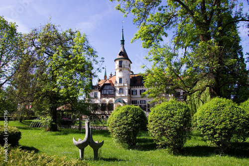 Фотография Art Nouveau chateau Lesna, Zlin region, Czech Republic