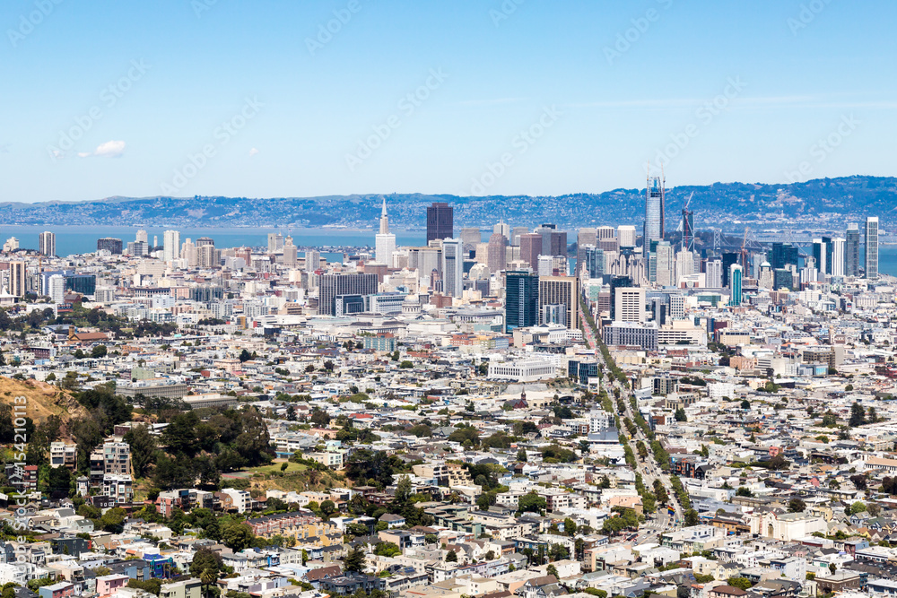 San Francisco City View from Twin Peaks