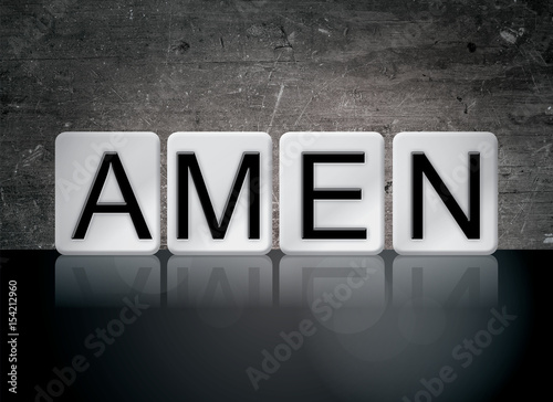 Amen Concept Tiled Word