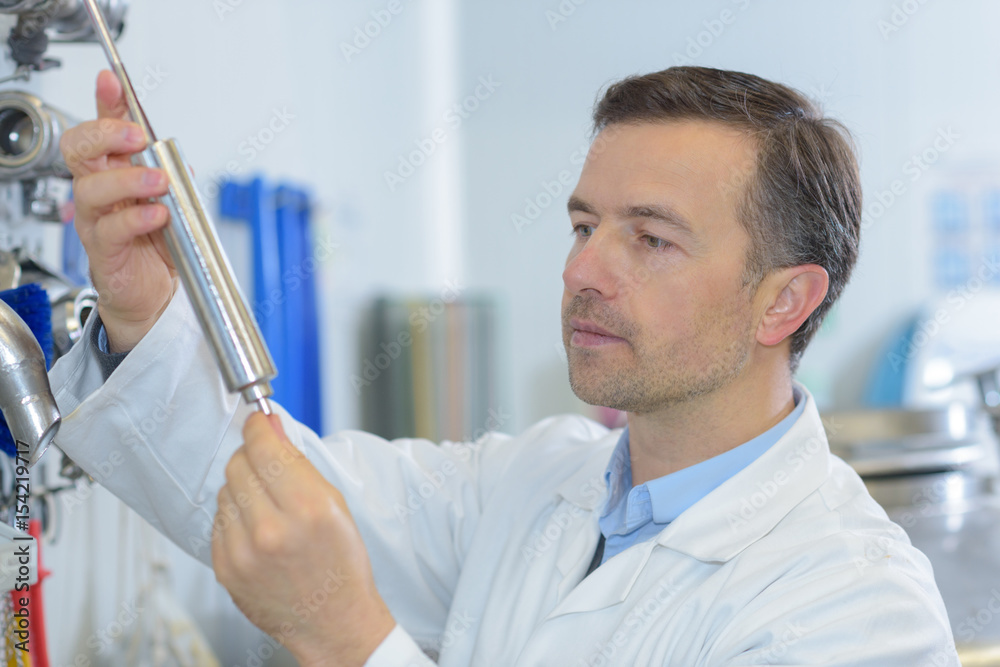 Fototapeta premium scientist and the result of research