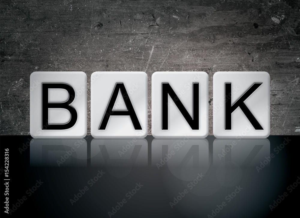 Obraz premium Bank Concept Tiled Word