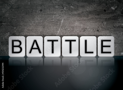 Battle Concept Tiled Word