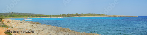 Menorca Son Saura. Bellavista beach. Turquoise and green colors at Balearic islands © Matteo Ceruti