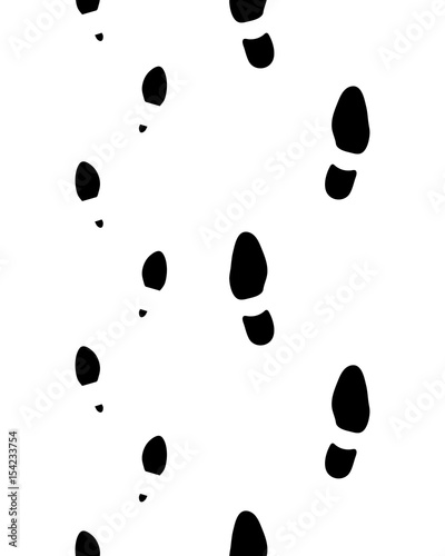 Trail of man and woman, seamless vector wallpaper