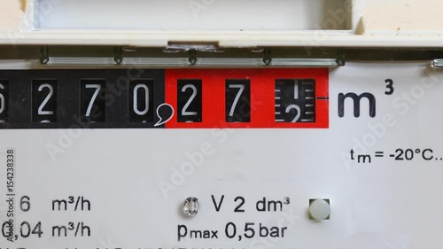 Gas Meter Turning photo