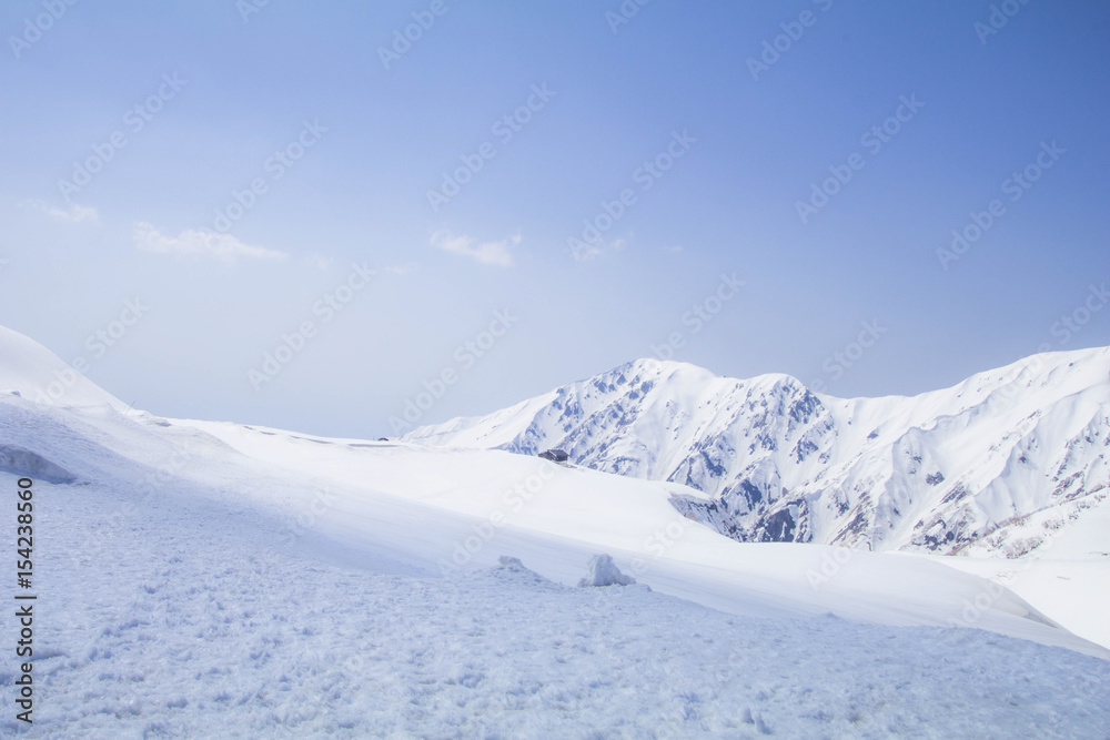 Tateyama Kurobe Alpine Route the snow mountains wall Tateyama Kurobe Alpine Route the snow mountains wall