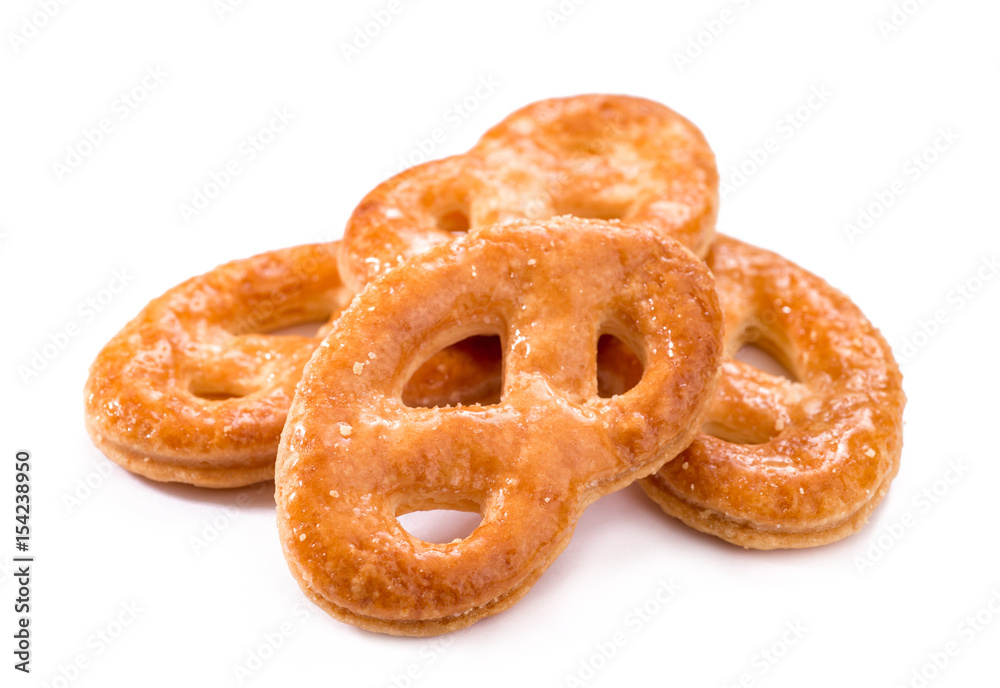 puff pastry isolated on a white background