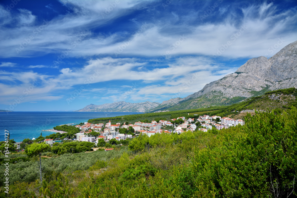 Coast of Dalmatia seen from Jadranska Magistrala - Croatia