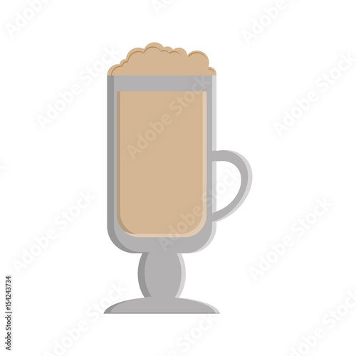 Wallpaper Mural coffee drink  icon over white background. vector illustration Torontodigital.ca