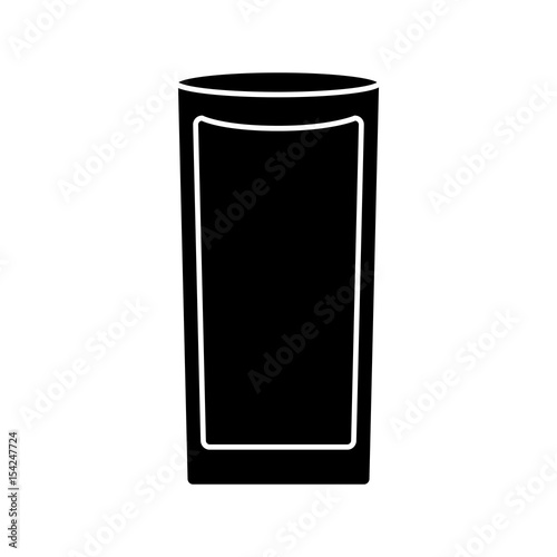 orange juice glass icon over white background. vector illustration