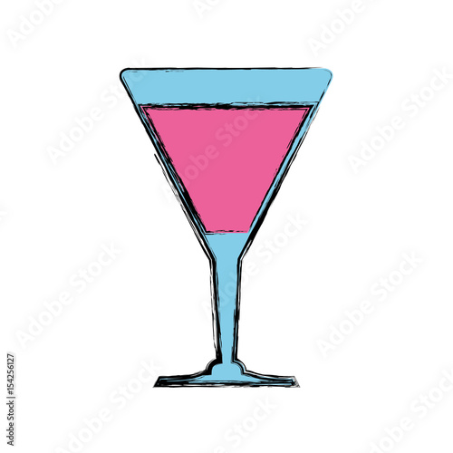 Delicious cocktail drink icon vector illustration graphic design