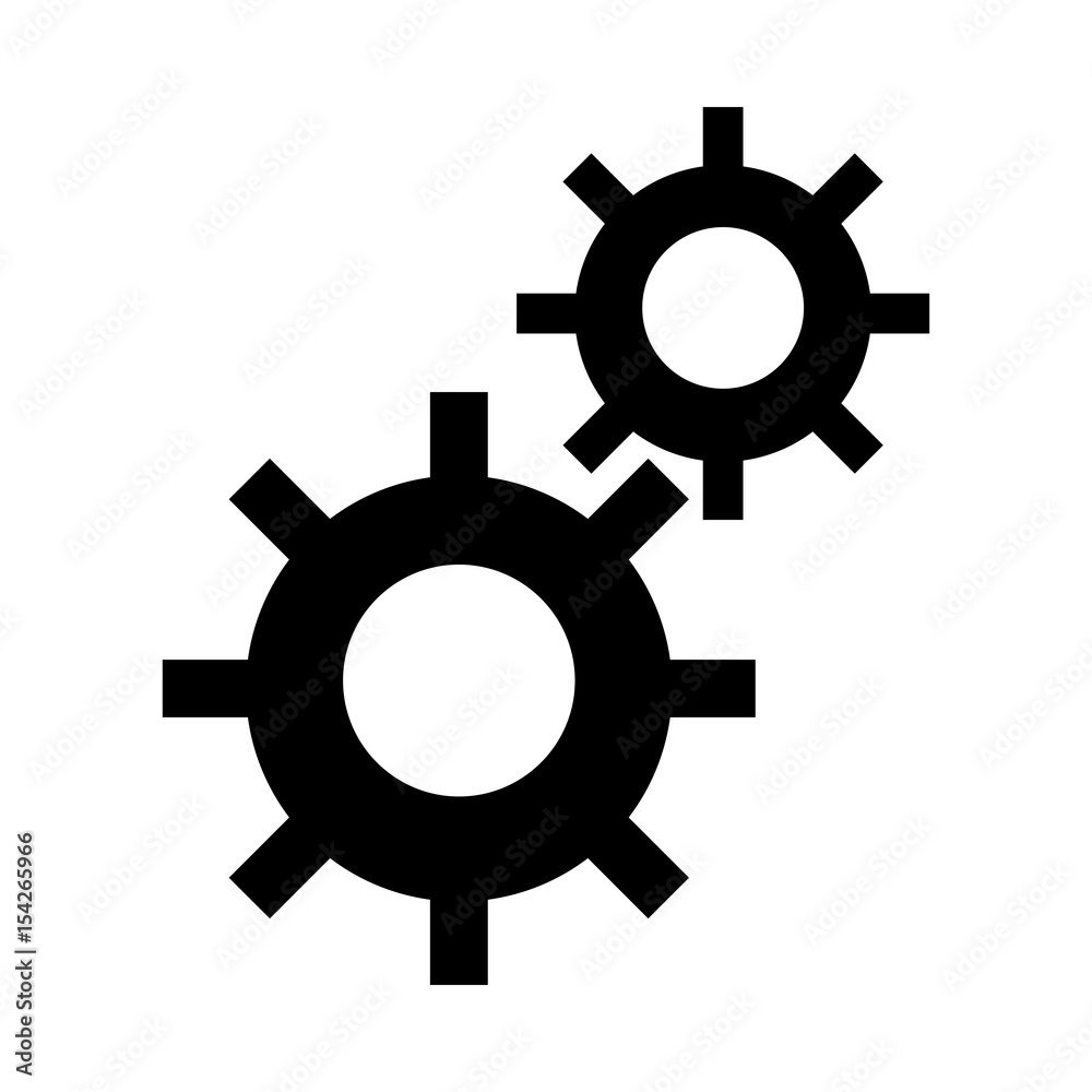 gear wheels teamwork symbol vector illustration graphic design