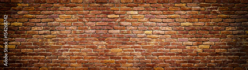panoramic view of masonry  brick wall as background