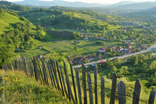 Summer Day in the village of Transylvania  photo