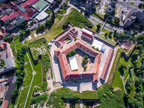 Fotografía Oradea medieval fortress aerial view