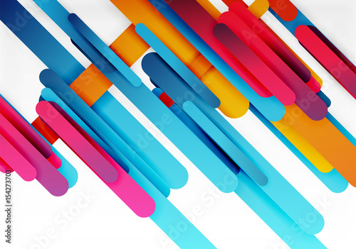 Cut 3d paper color straight lines abstract background