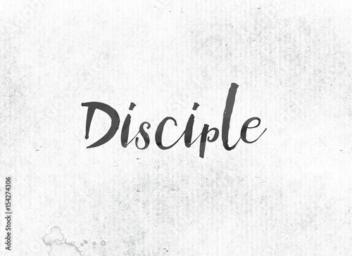 Canvastavla Disciple Concept Painted Ink Word and Theme