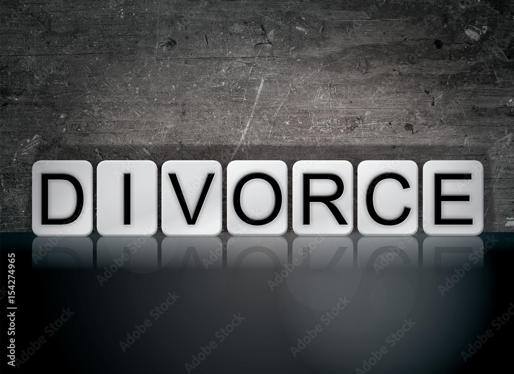 Divorce Concept Tiled Word