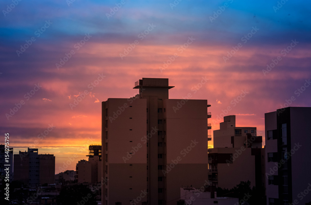 Colourful sunset