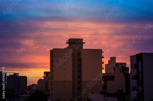 Colourful sunset