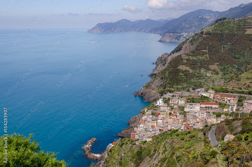 Paesaggio marino Liguria Italia