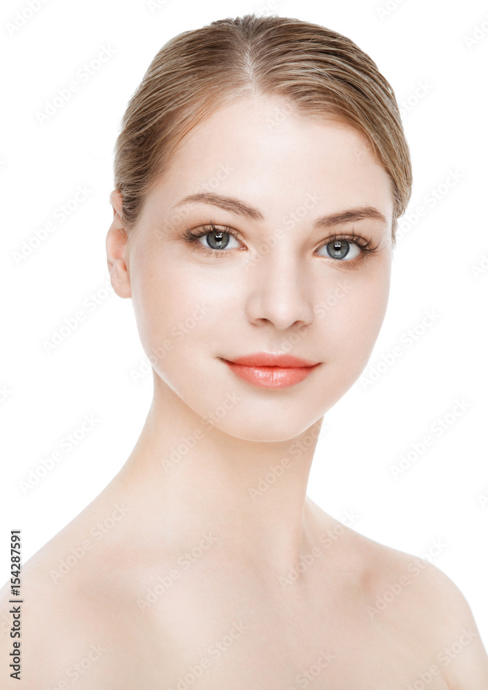 Beauty fashion model with natural makeup skin care Beauty fashion model with natural makeup skin care