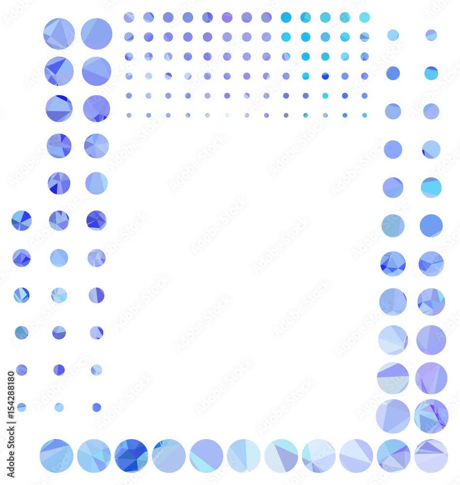 Abstract frame with mosaic dots. Vector clip art. Abstract frame with mosaic dots. Vector clip art.