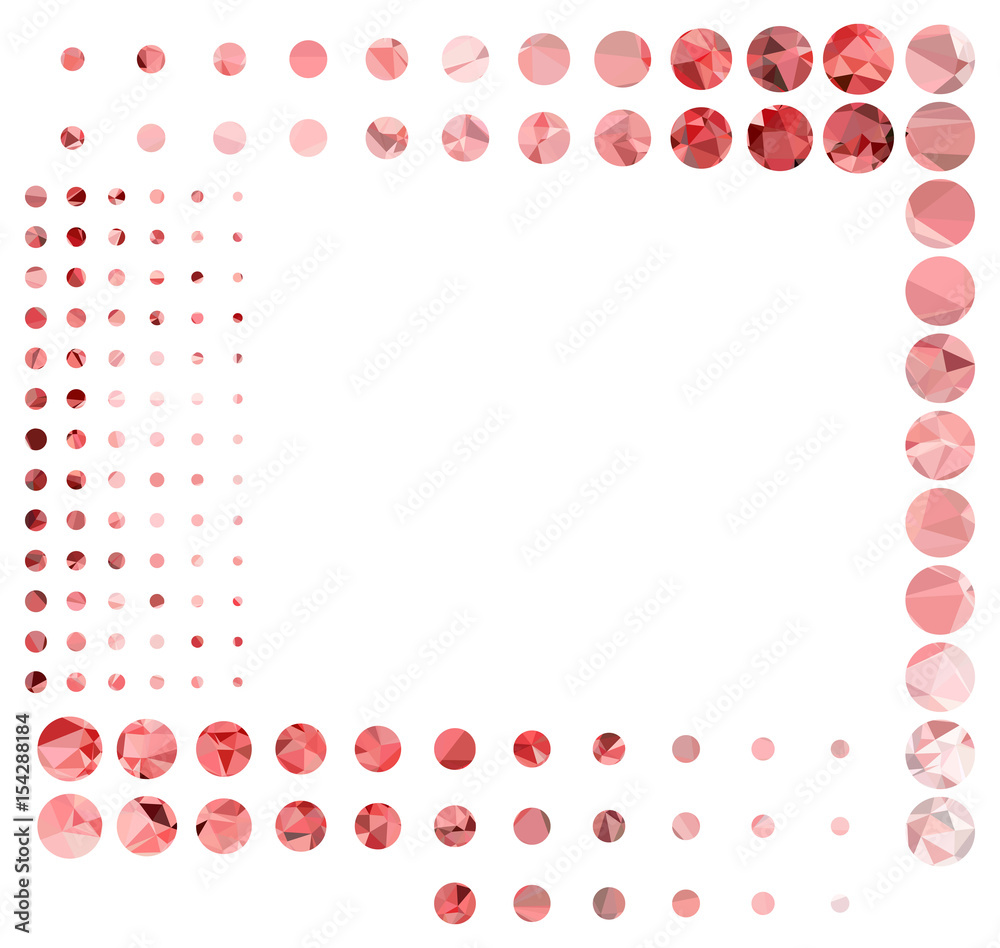 Abstract frame with mosaic dots. Vector clip art. Abstract frame with mosaic dots. Vector clip art.