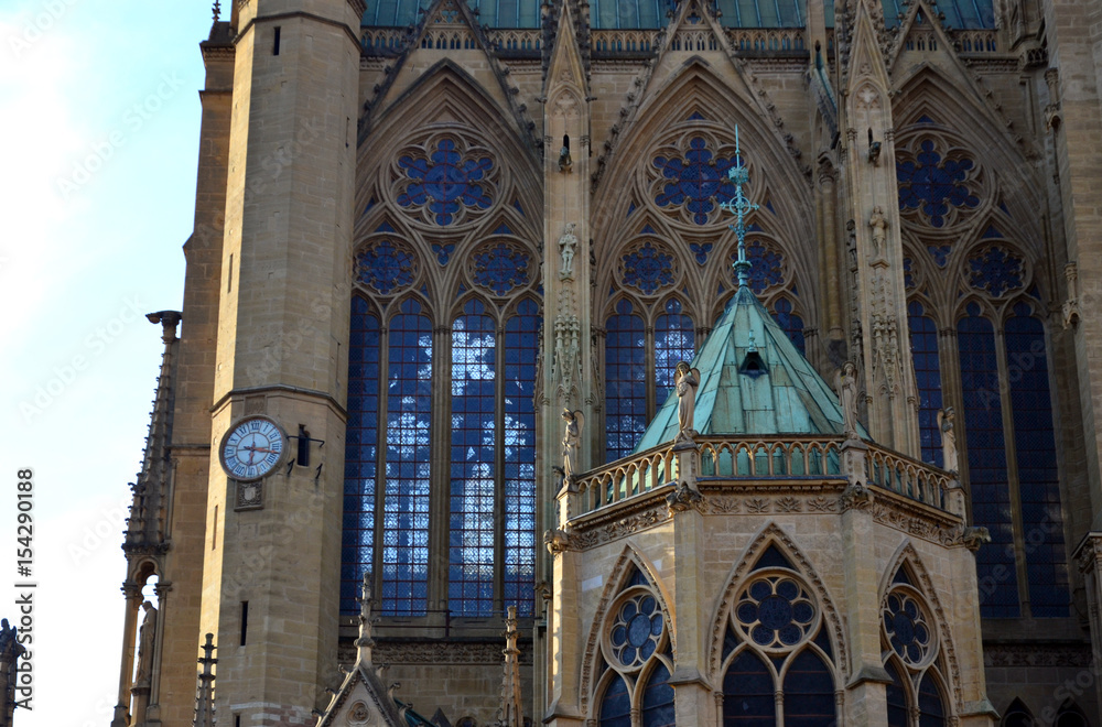 Cathedral Saint-Etienne of Metz (detail of the building)