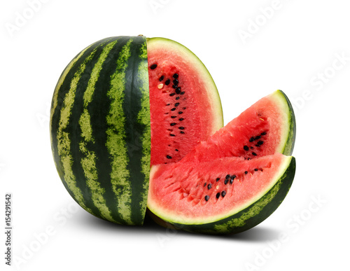  watermelon isolated on white background.