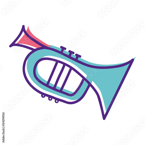 cute trumpet sticker music instruments