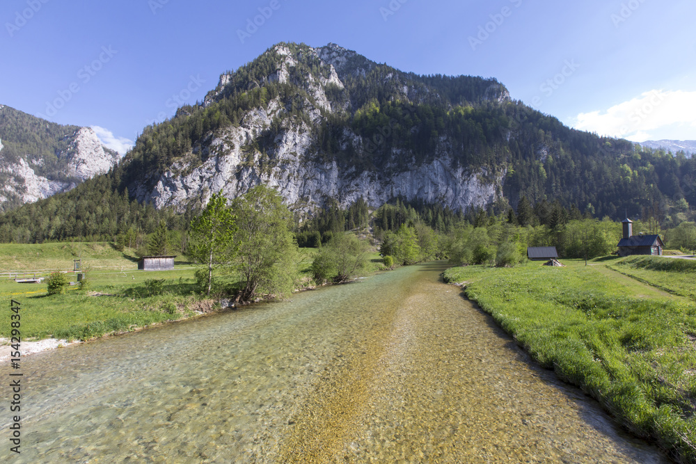 Fluss Salza bei Weichselboden, Salzatal,Steiermark,Österreich